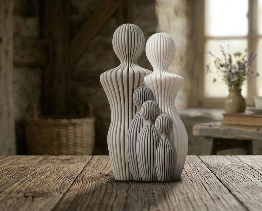 Familliebeeldje koppel 3 kinderen