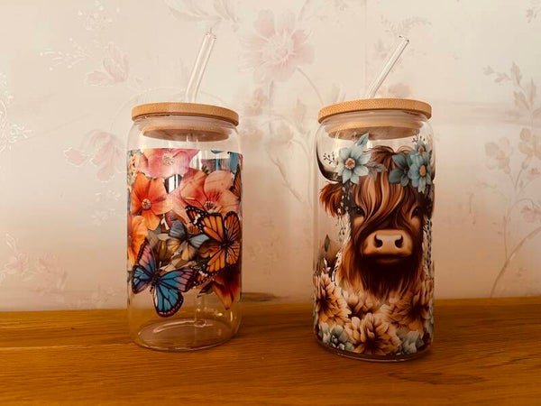 Gepersonaliseerde glazen drinkbeker