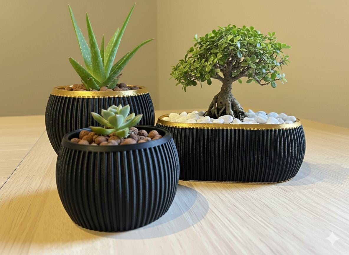 Japandi planters