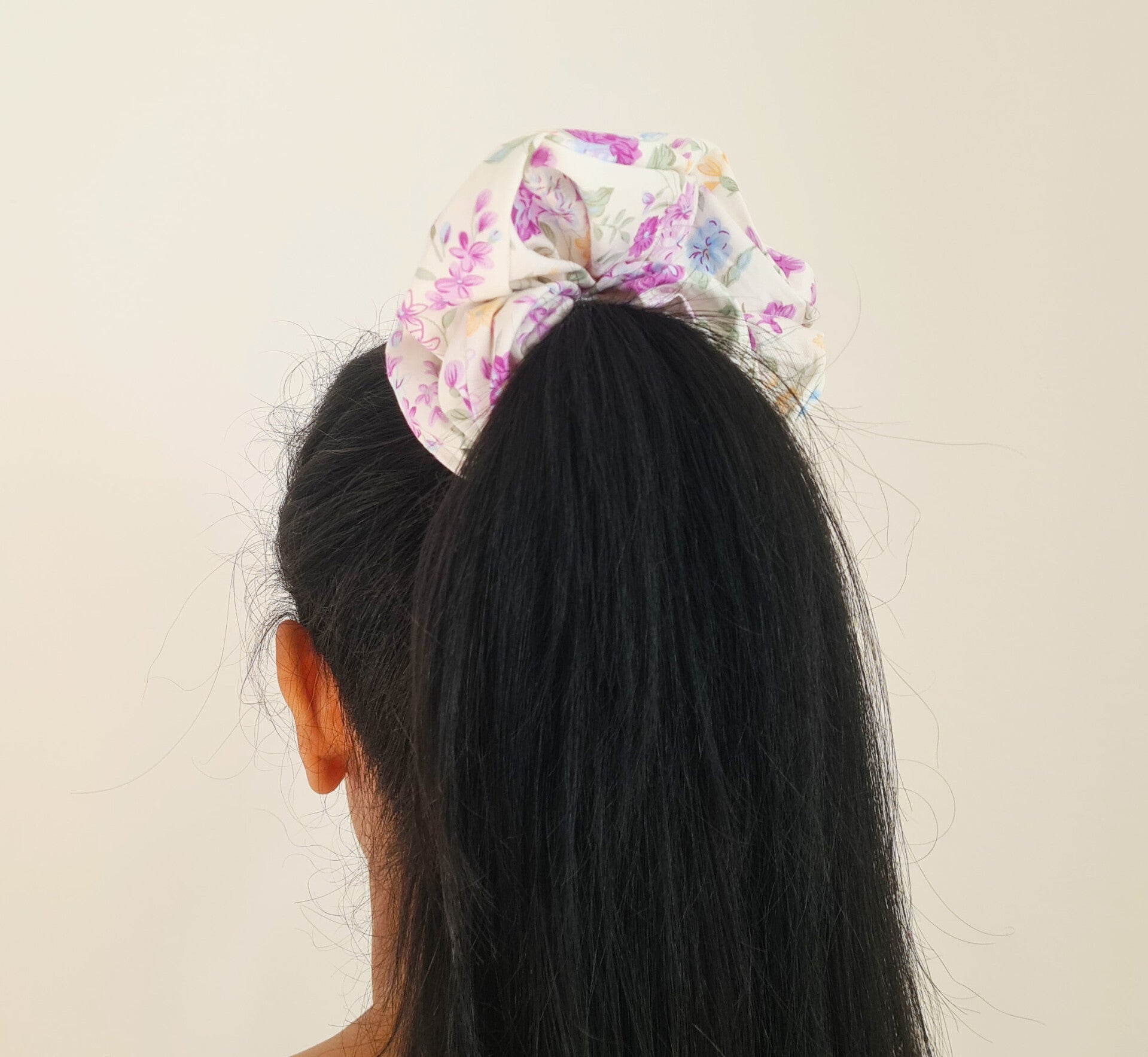 Scrunchie per Capelli  "Floreale " Extra Large
