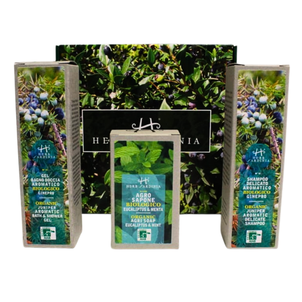 Geschenkset - Aromatische set Jeneverbes, Eucalyptus & Munt