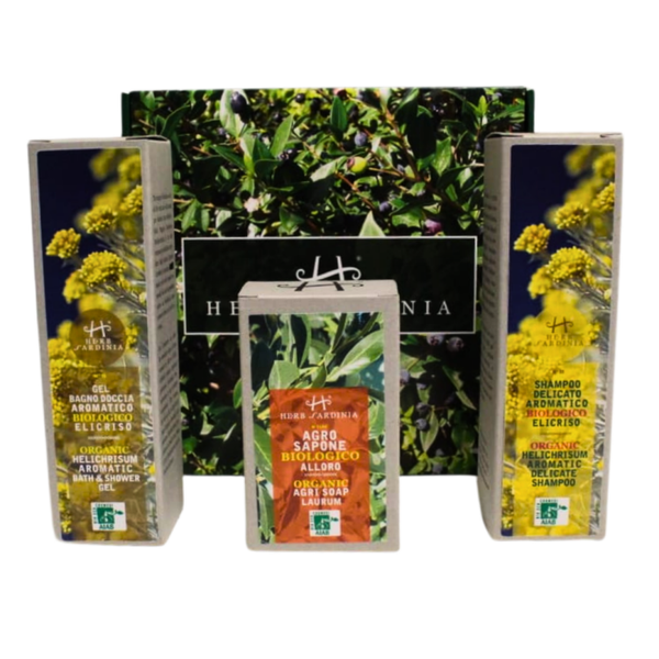 Geschenkset - Aromatische set met Helichrysum & Laurel