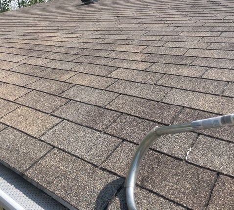 Shingles in Winnipeg after GoNano rejuvenation — visibly restored with richer color