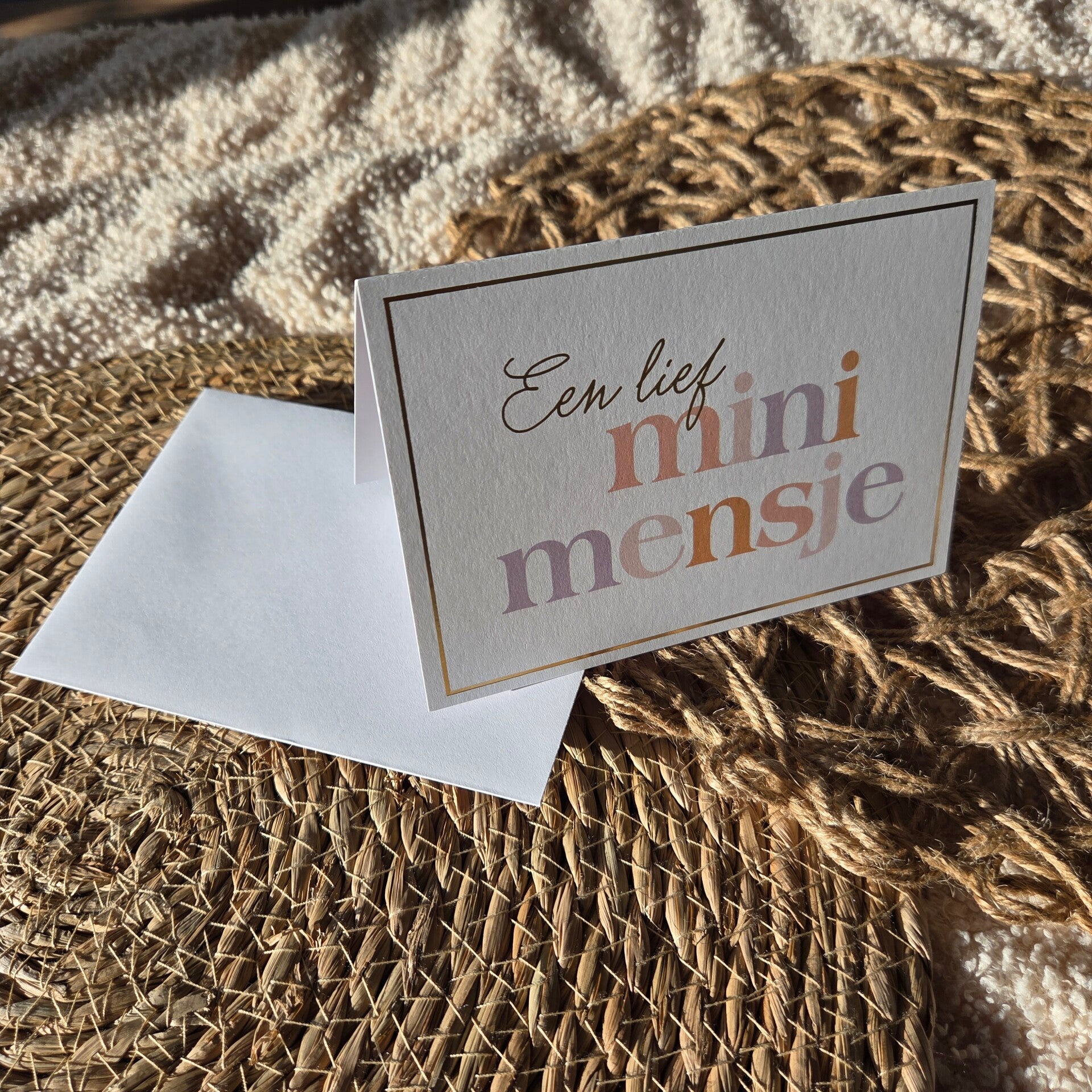 Geboorte kaartje - mini mensje