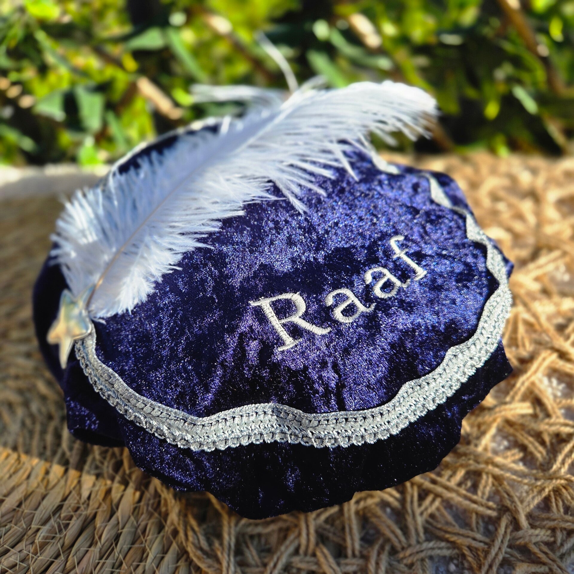 Pietenmuts velours donkerblauw