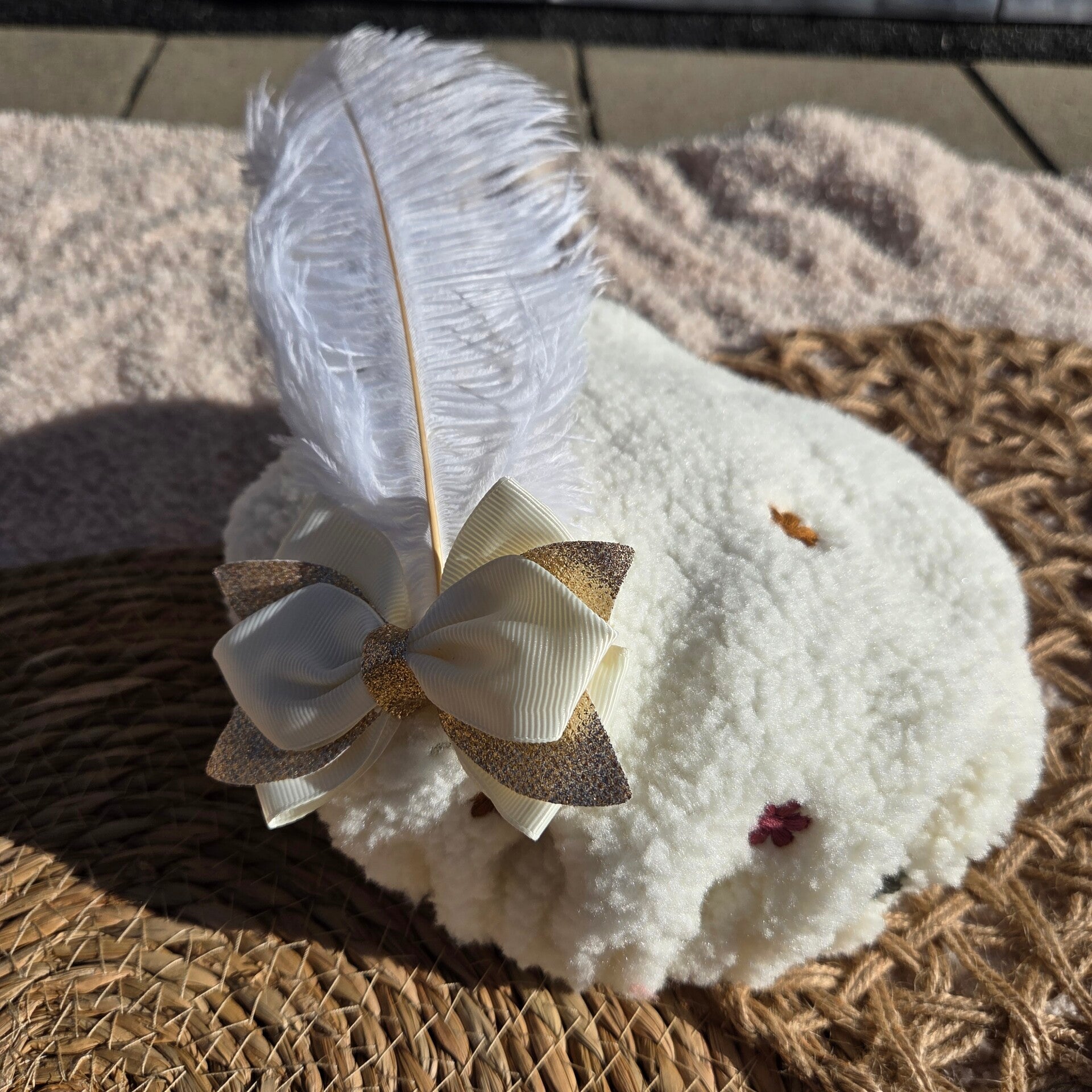 Pietenmuts teddy wit
