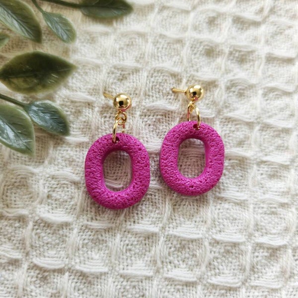 Roze oorbellen