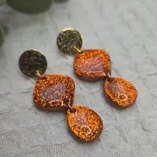 Poppy | Glitter oorbellen