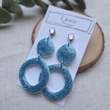 Bibi | Glitter oorbellen
