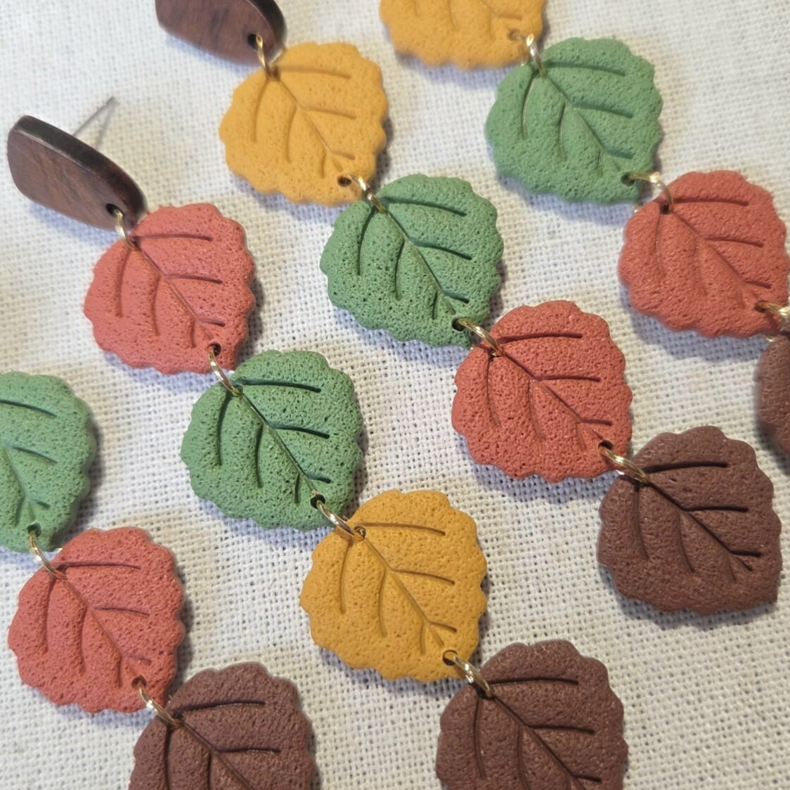 Herfst oorbellen