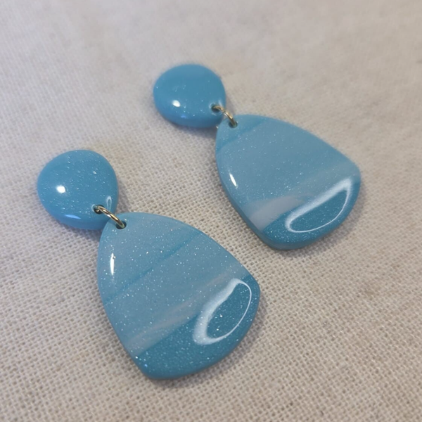 Turquoise oorbellen