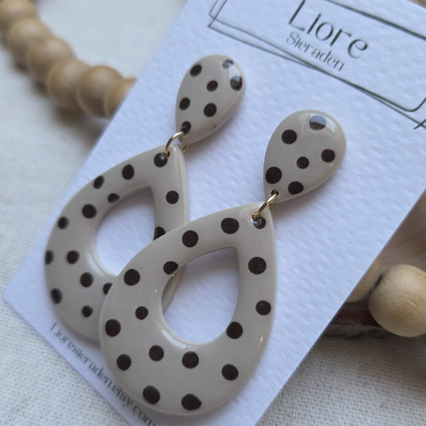 Loïs | Polka dot oorbellen