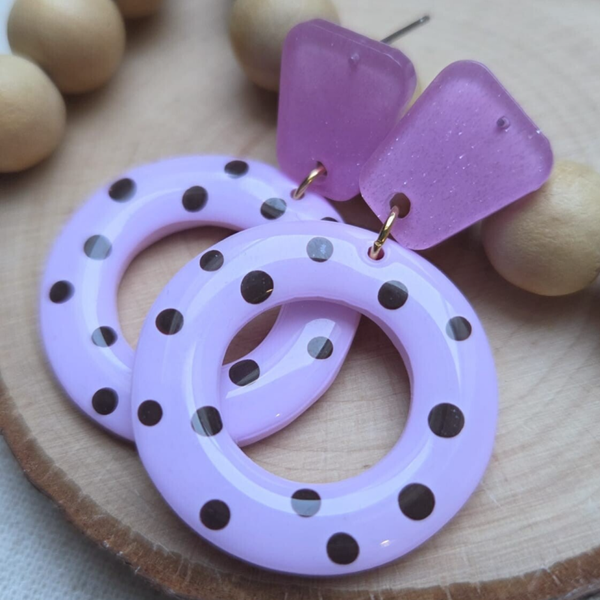 Layla | Polka dot oorbellen