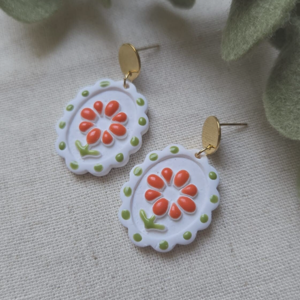 Elin | Bloemen oorbellen