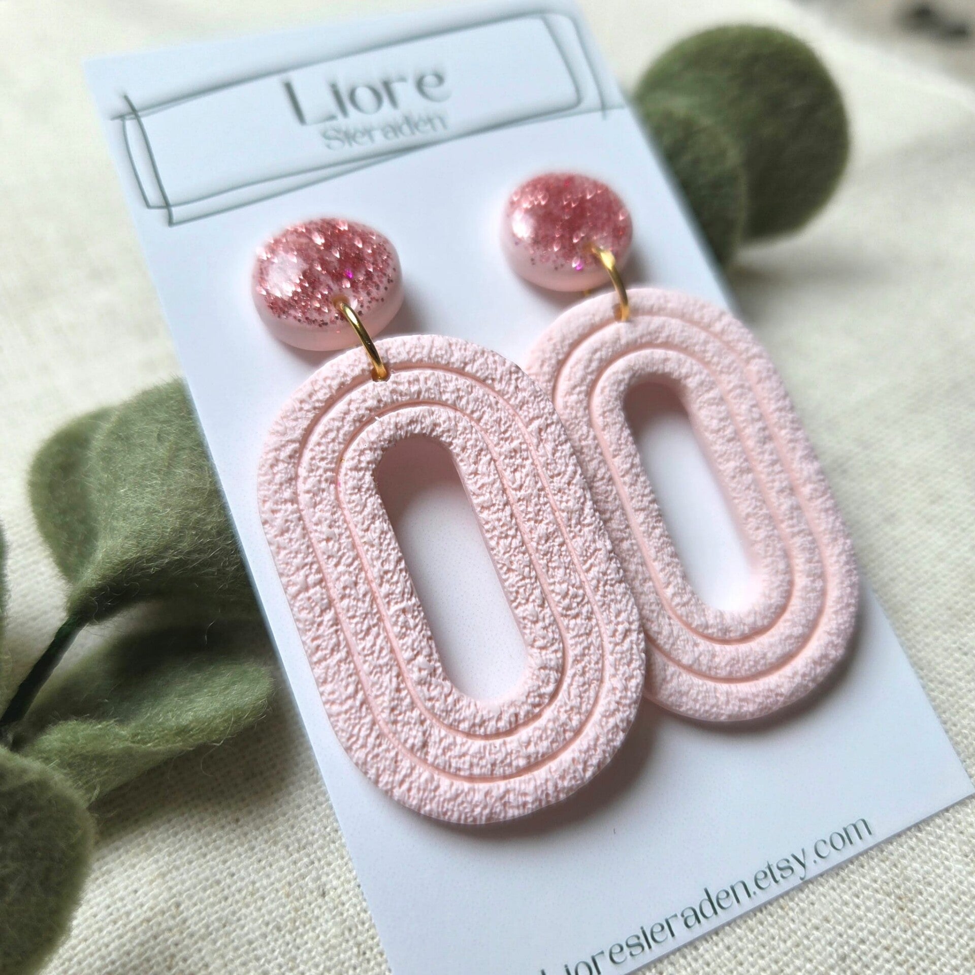 Liesel | Glitter oorbellen