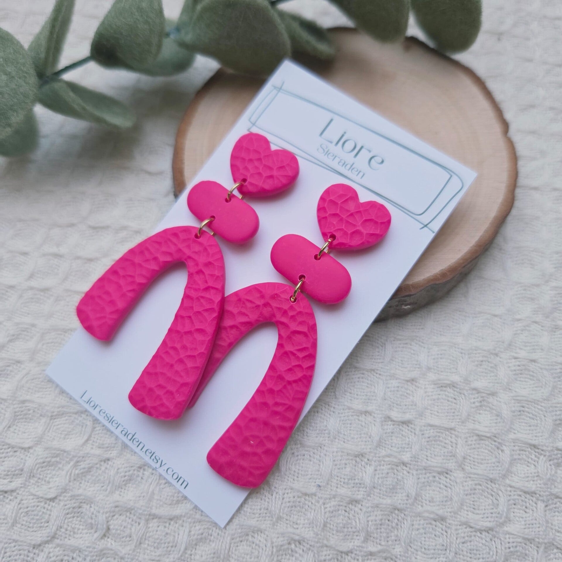 Roze oorbellen
