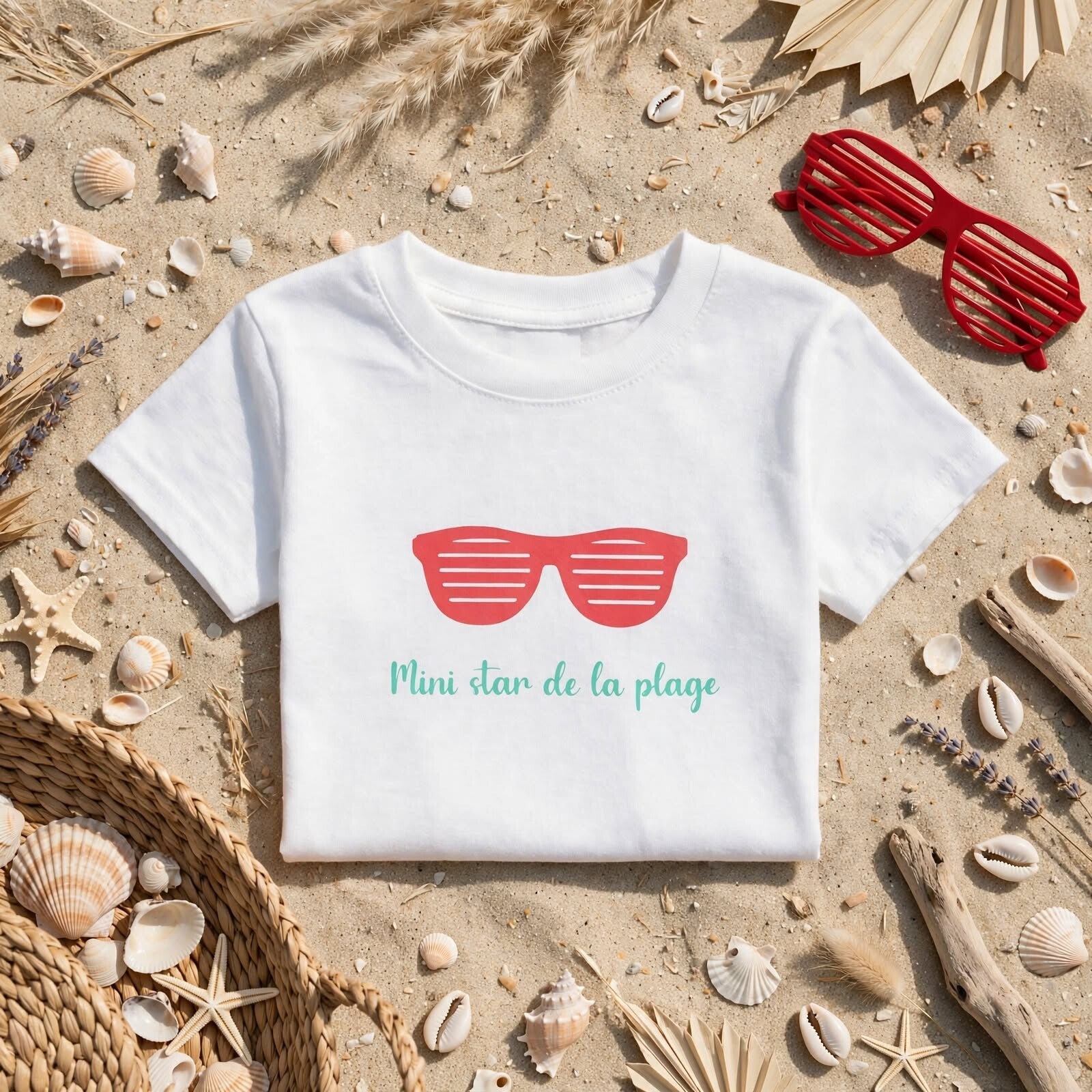 Tee-shirt "Mini star de la plage"
