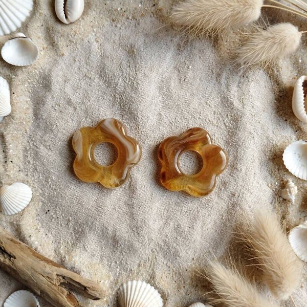 Fleurs interchangeables pour créoles Camel