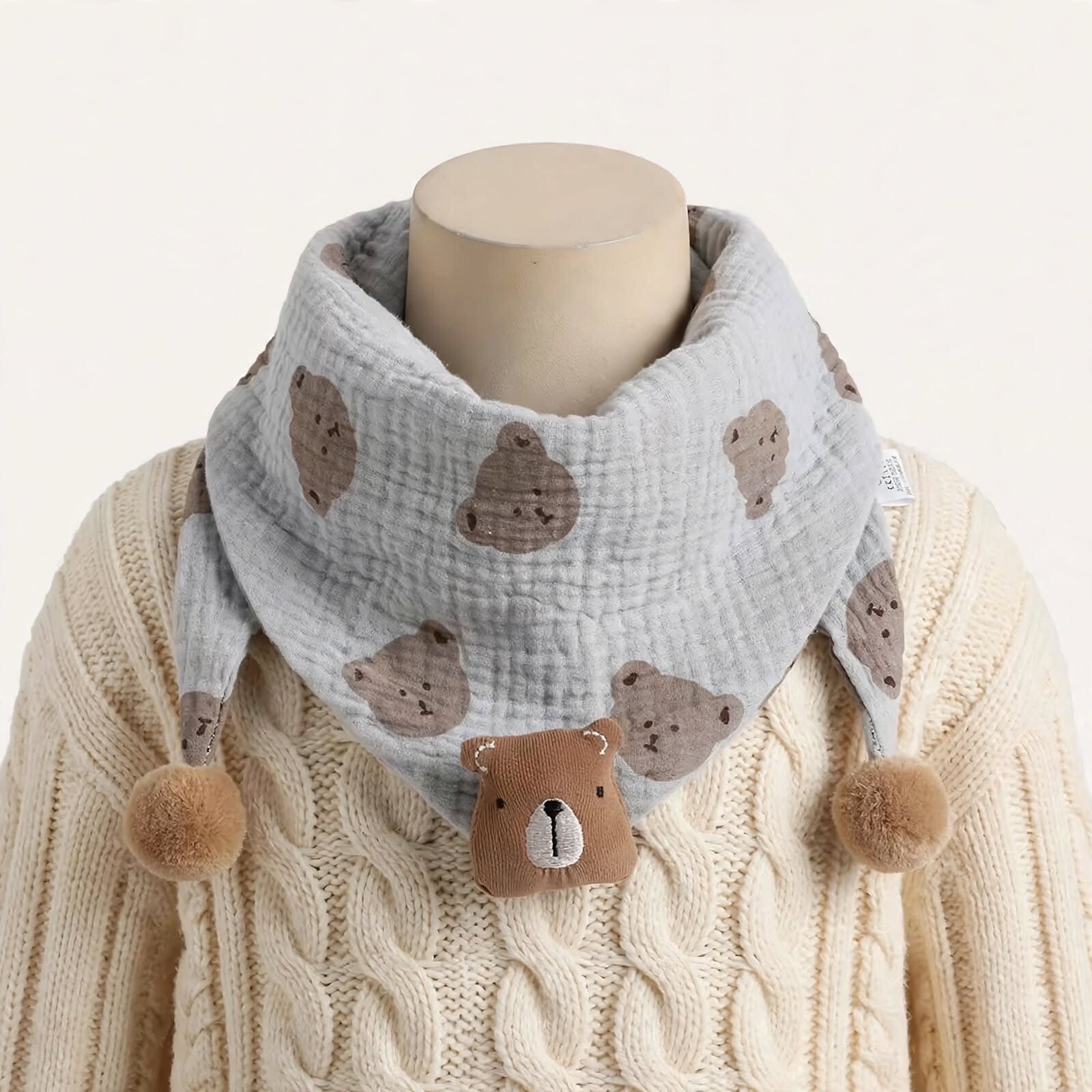 Bandana écharpe enfant bleu