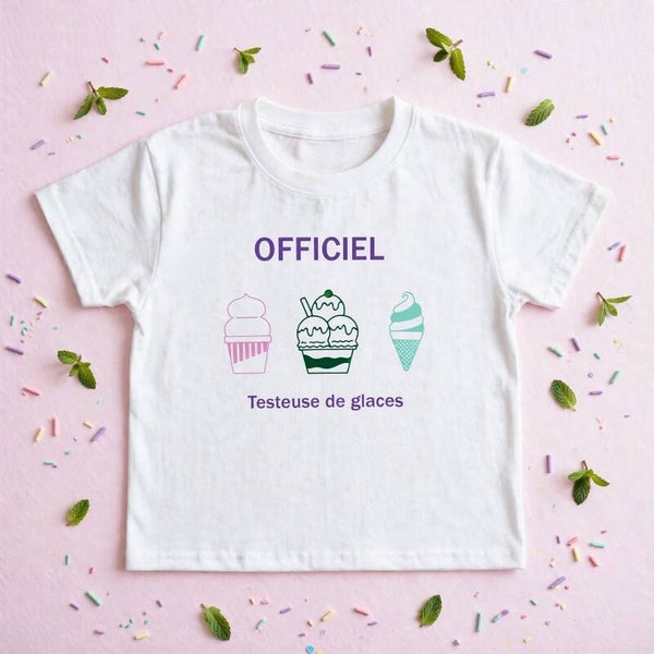 Tee-shirt "Officiel Testeuse de glaces"