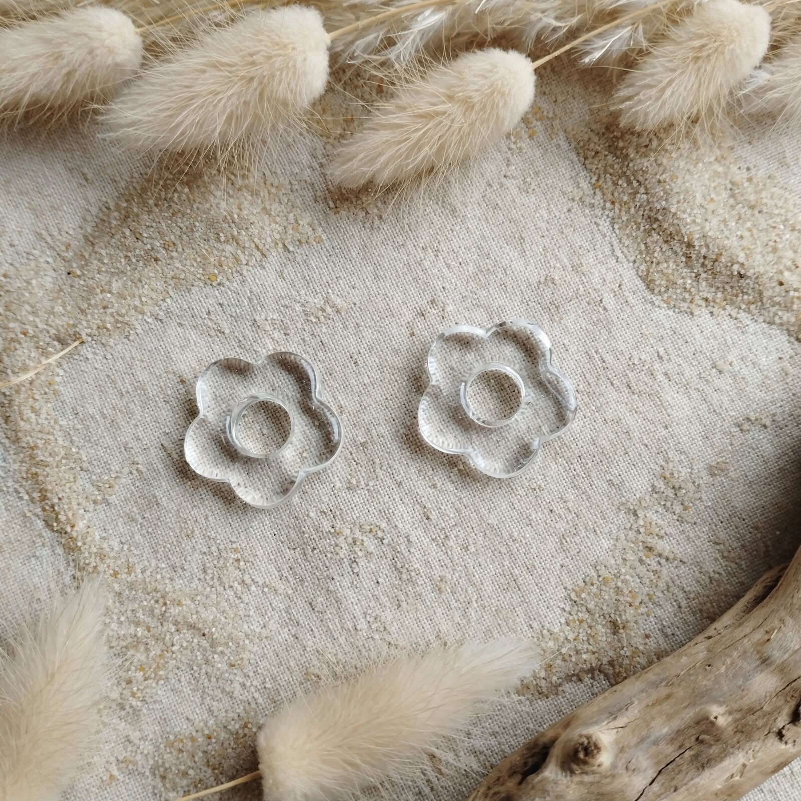 Fleurs interchangeables pour créoles Transparent