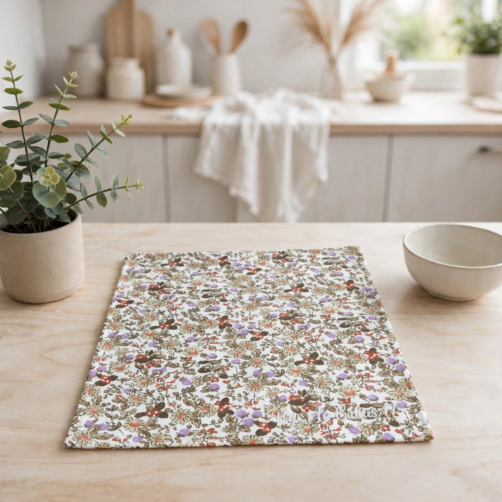 Essuie tout lavable et réutilisable Fleurs