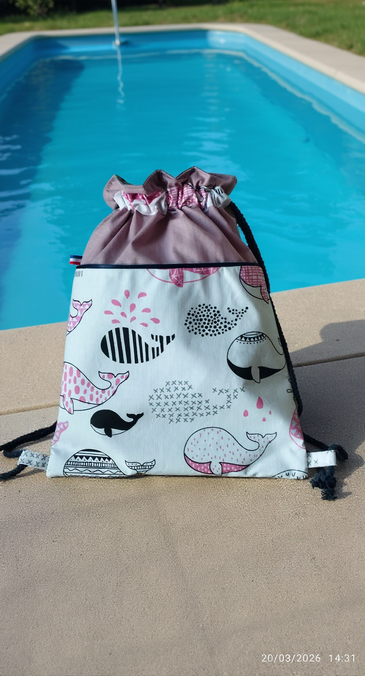 Sac à dos enfant Baleines