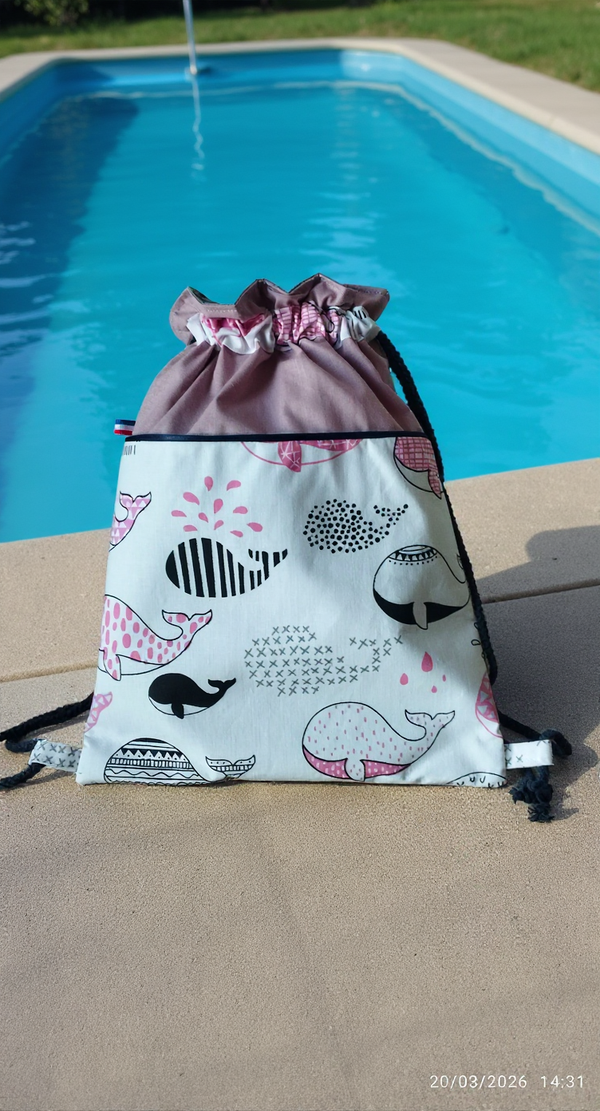 Sac à dos enfant Baleines