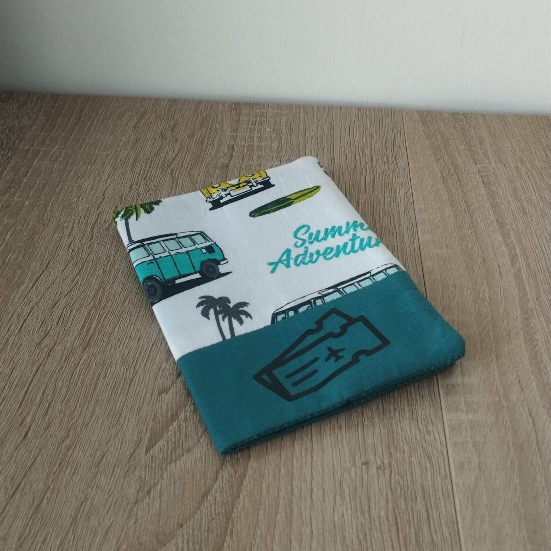 Protège-passeport sun beach van avec ticket noir