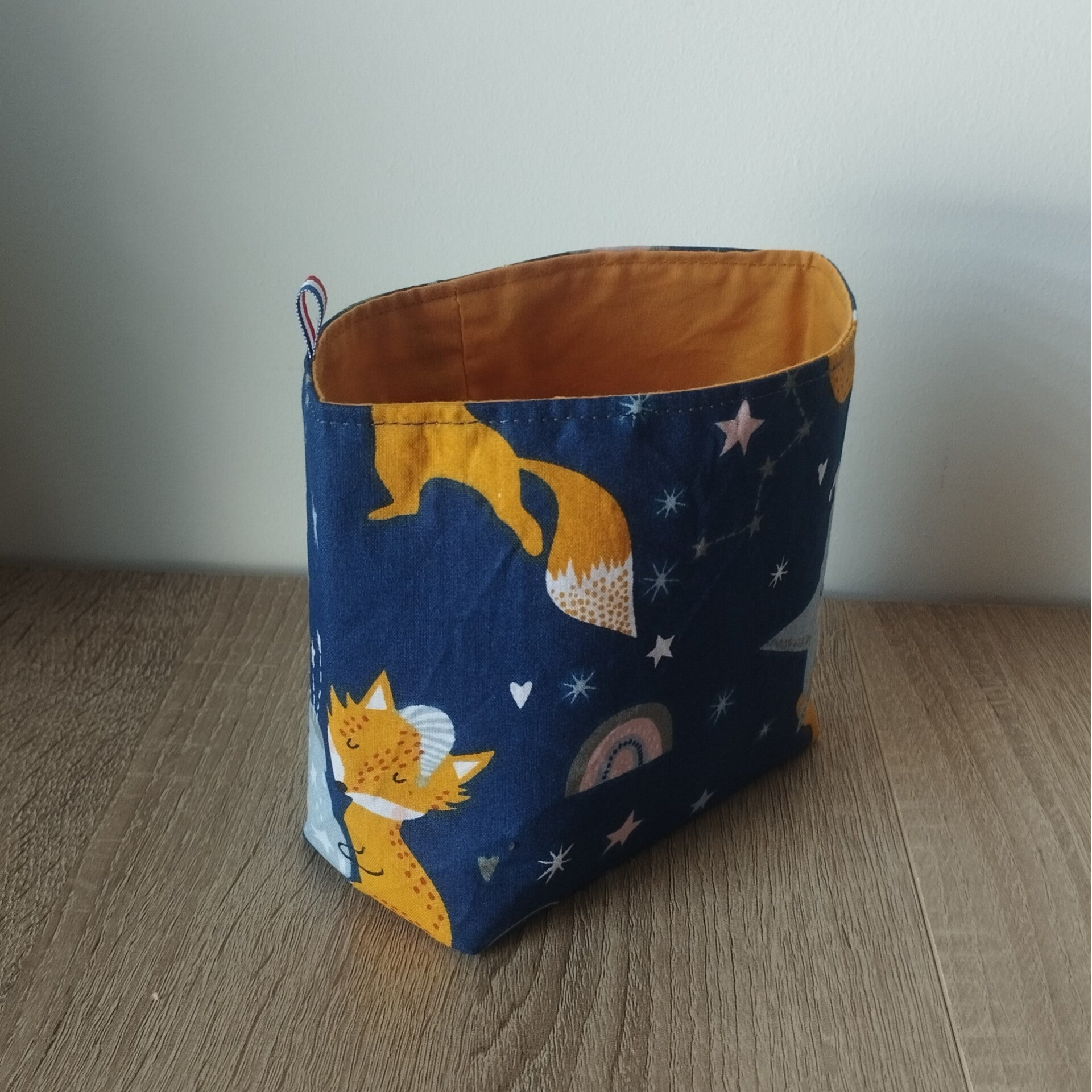 Panière de rangement renard nuit étoilée