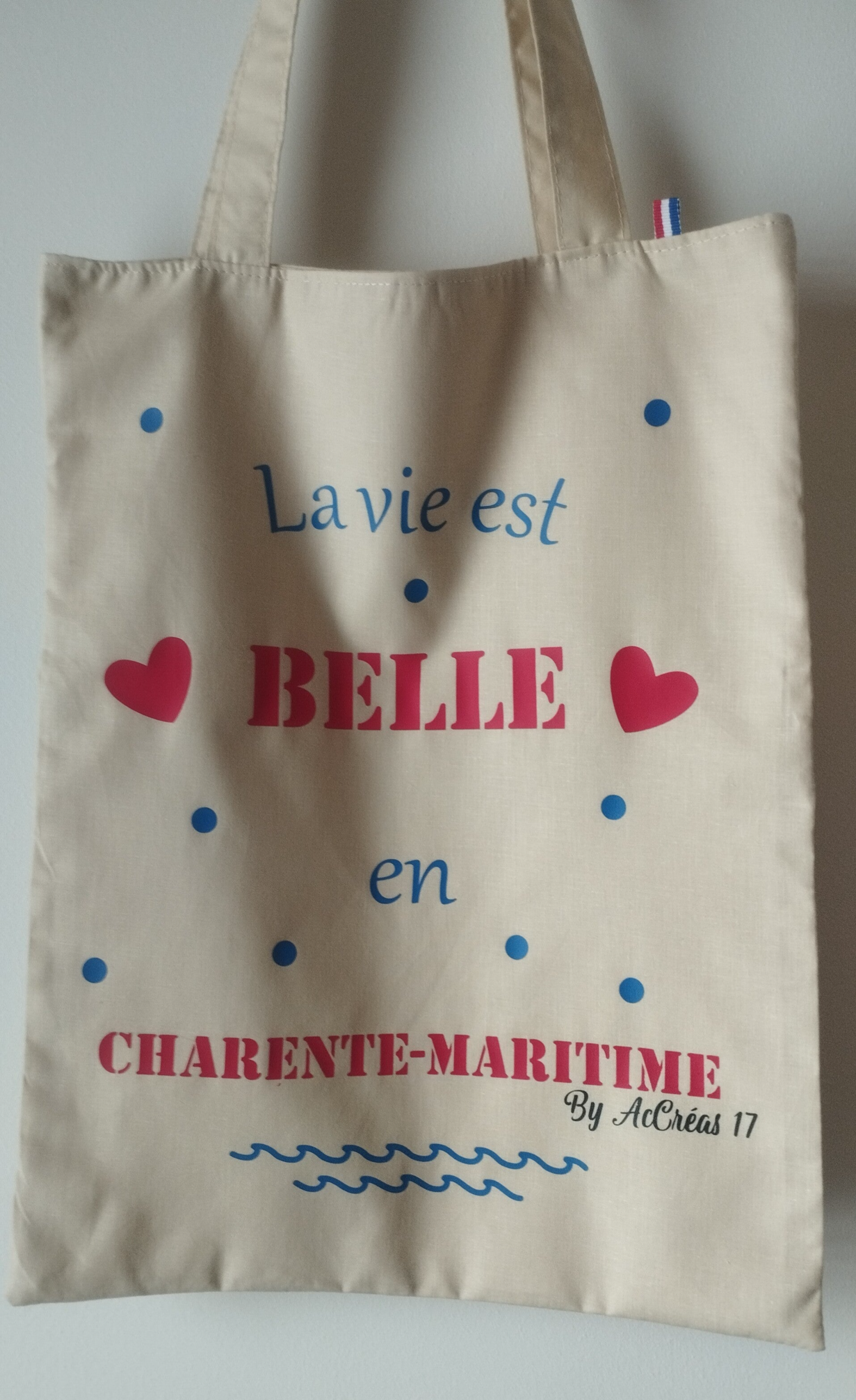 Tote bag La vie est belle en Charente Maritime 1