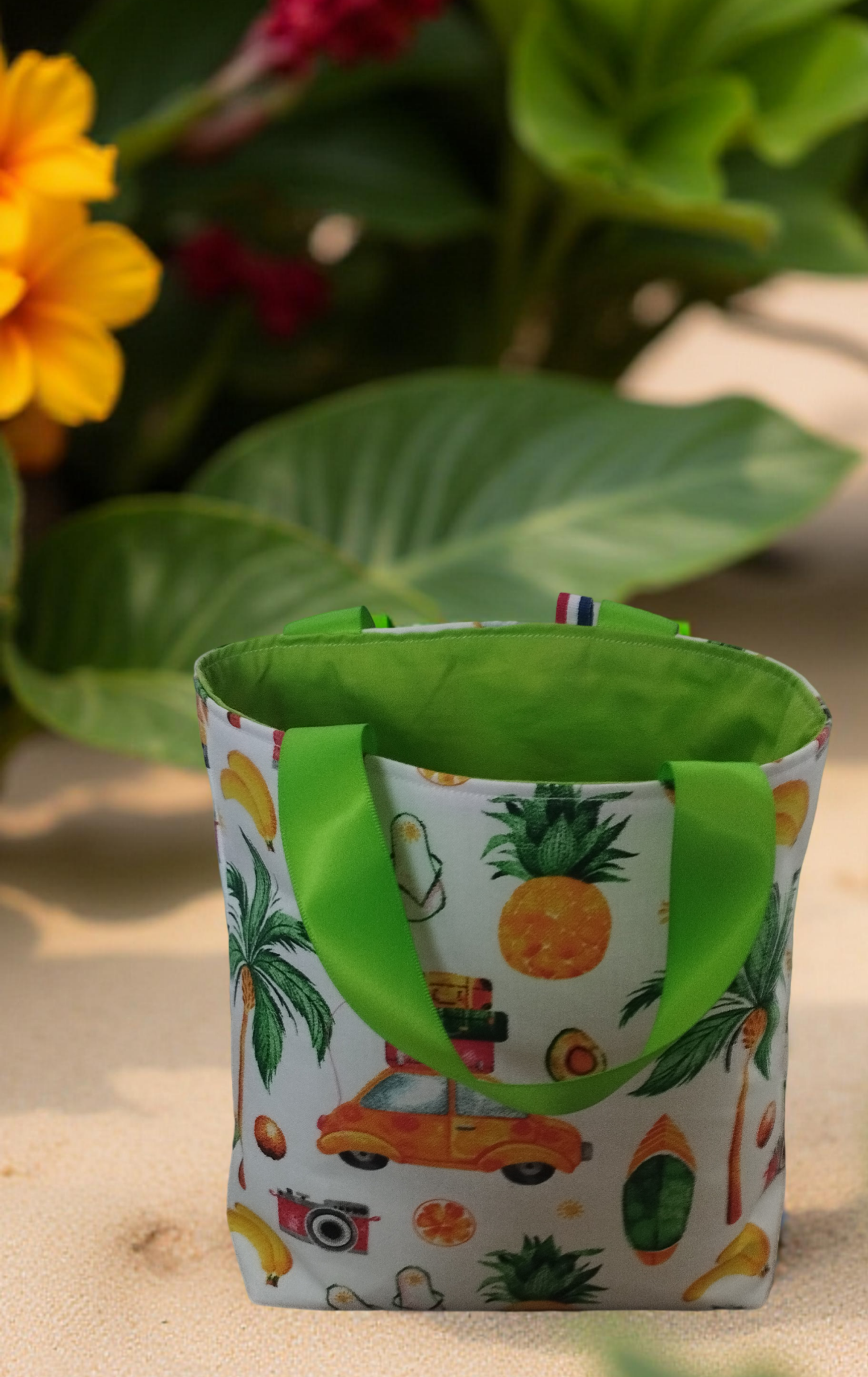 Pochette cadeau voyageuse Tropicale