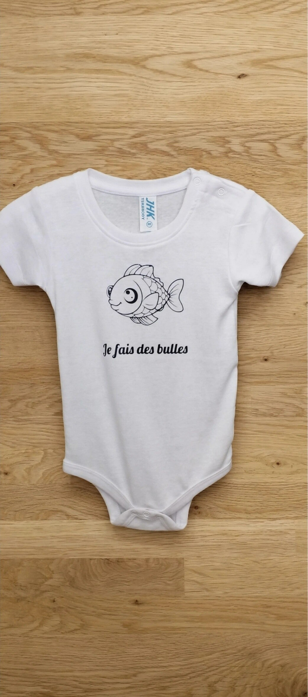 Body Bébé "Je fais des bulles"