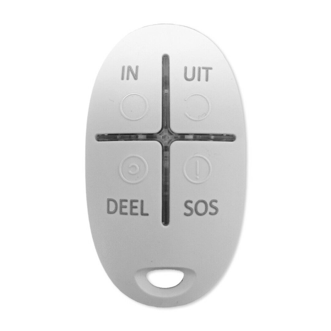 Ajax SpaceControl, wit, draadloze afstandsbed. met tekst