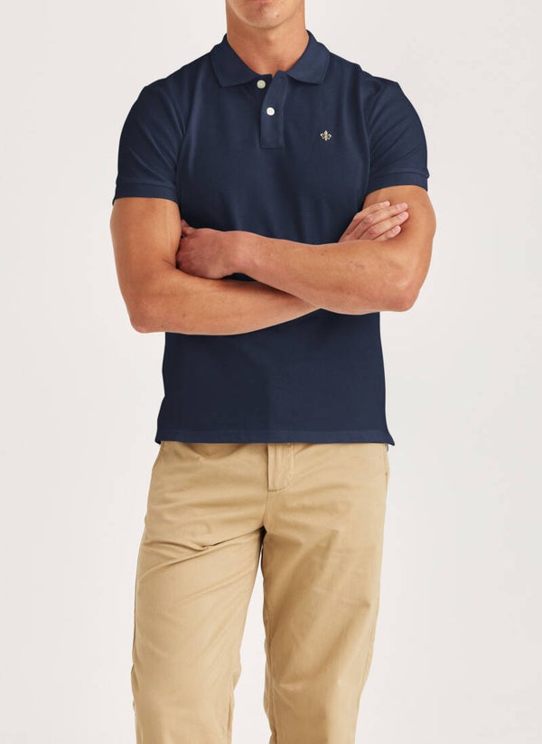 Morris Stockholm New Pique Polo Navy
