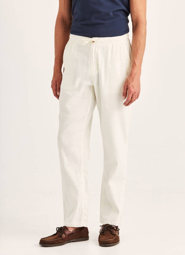 Morris Stockholm Fenix Linen Trouser Off White