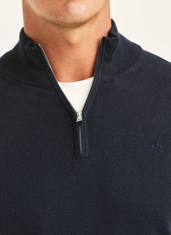 Morris Stockholm Riley Half Zip Blue