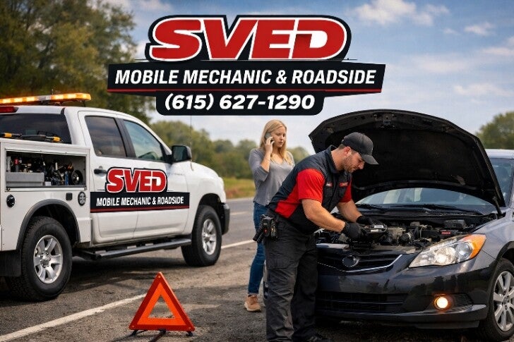 Sved Mobile Mechanic service vehicle white Chevy Tahoe 5.3 stage 2 cams mobile Mechanic in Nashville, TN Tennessee 