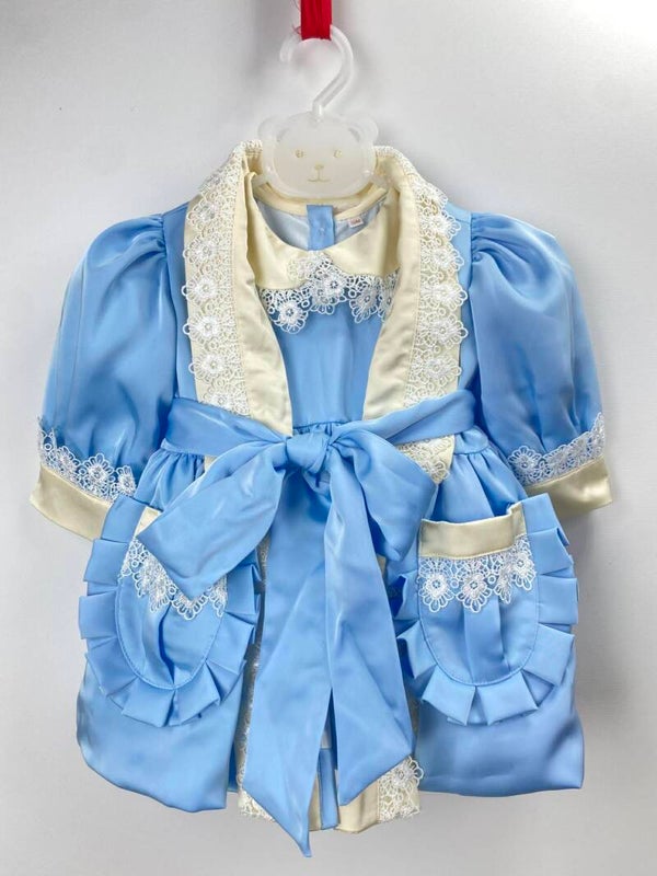 Blue Silk Night Dress & Gown