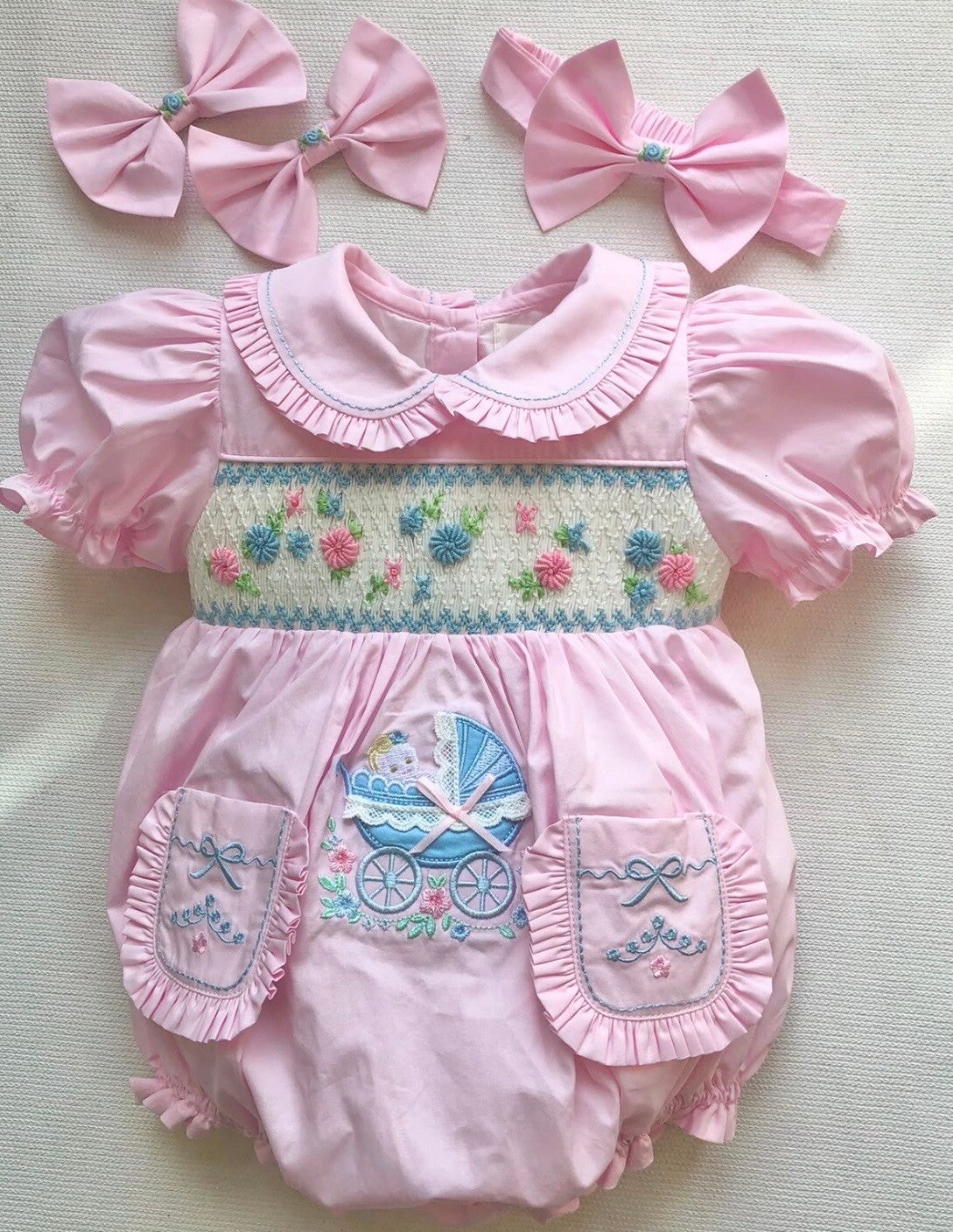 Pink Pram Romper