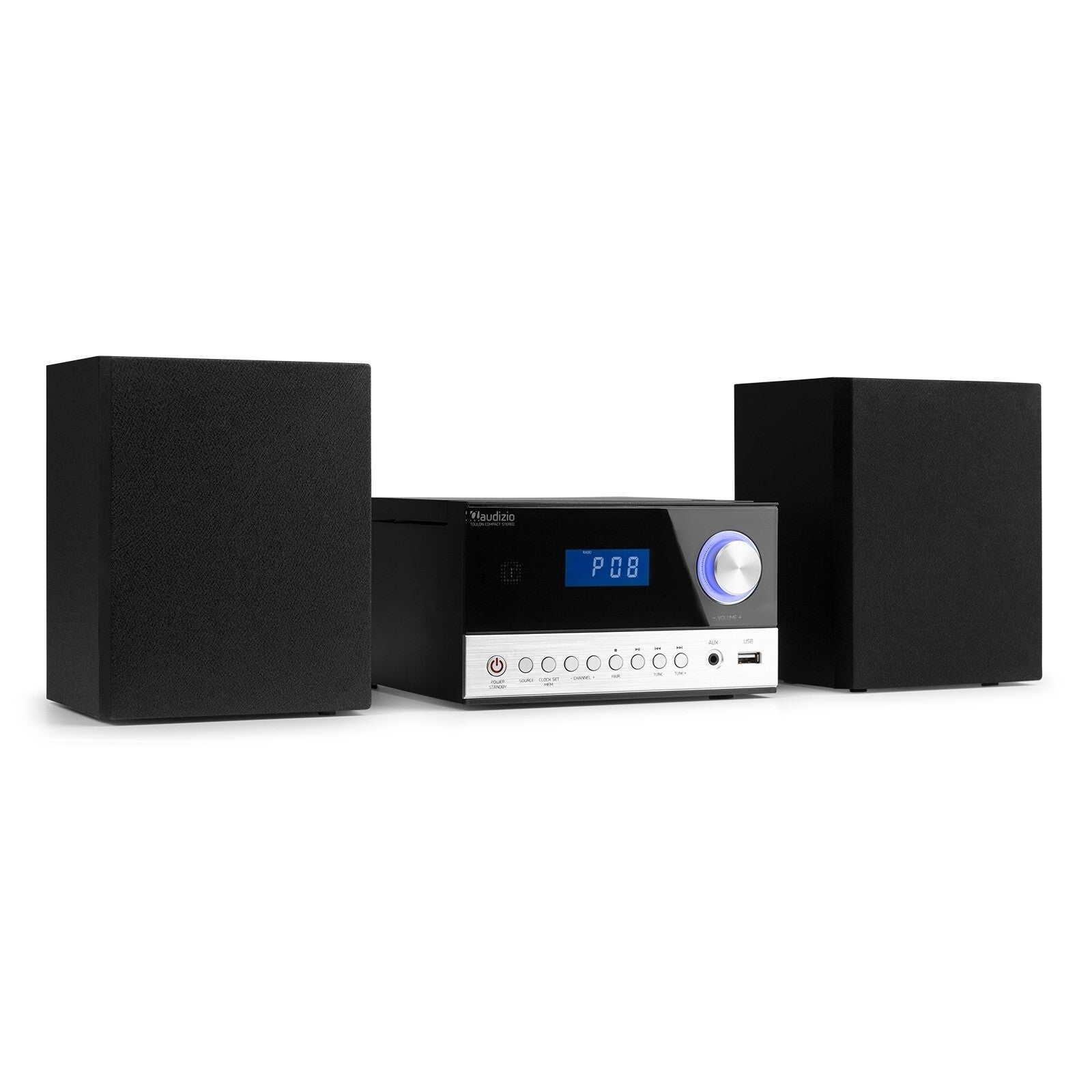 Toulon Micro HiFi System Black/Silver