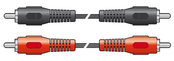 VONYX  CX402-3 AUDIOKABEL, 2X RCA - 2X RCA, 2.5M