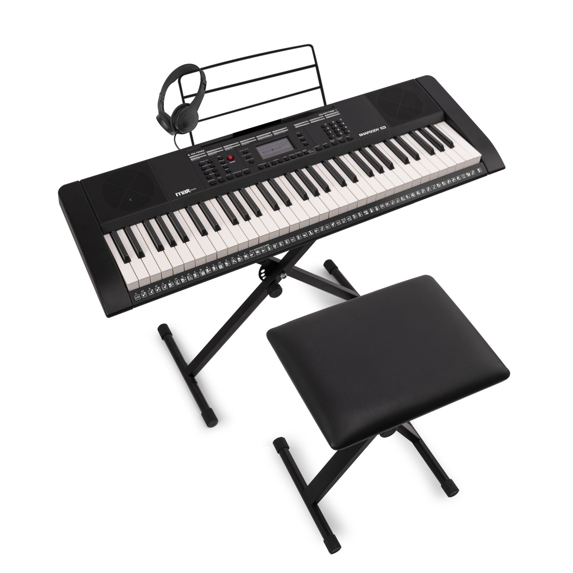 Max Rhapsody61M Electronic Keyboard 61-key Touch Sensitive Set