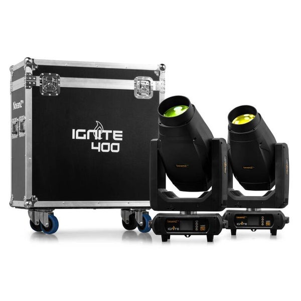 Ignite400 LED 400W BSW Moving Head with CMY 2PCS in Flightcase