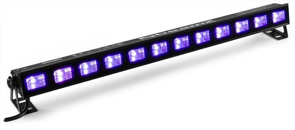 BEAMZ BUVW123 BAR 12X 3W UV/WIT 2-IN-1 LED'S