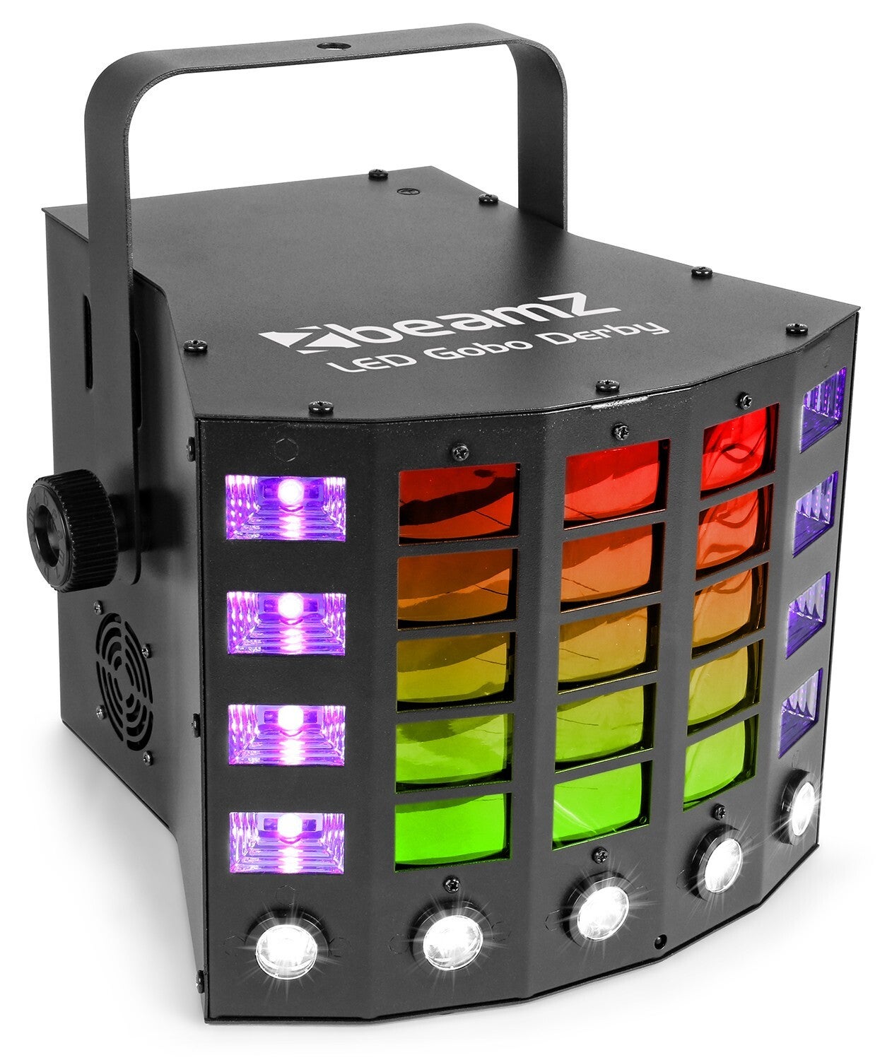 Gobo Derby met UV en Stroboscoop