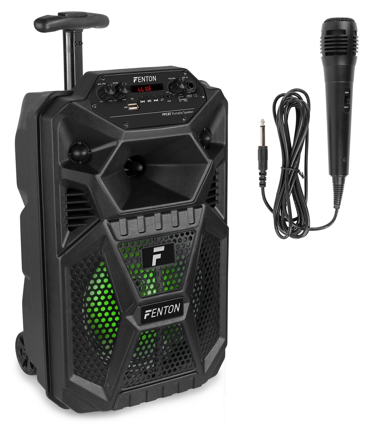 FPC8T Portable Party Speaker Rechargeable 8” with Trolley