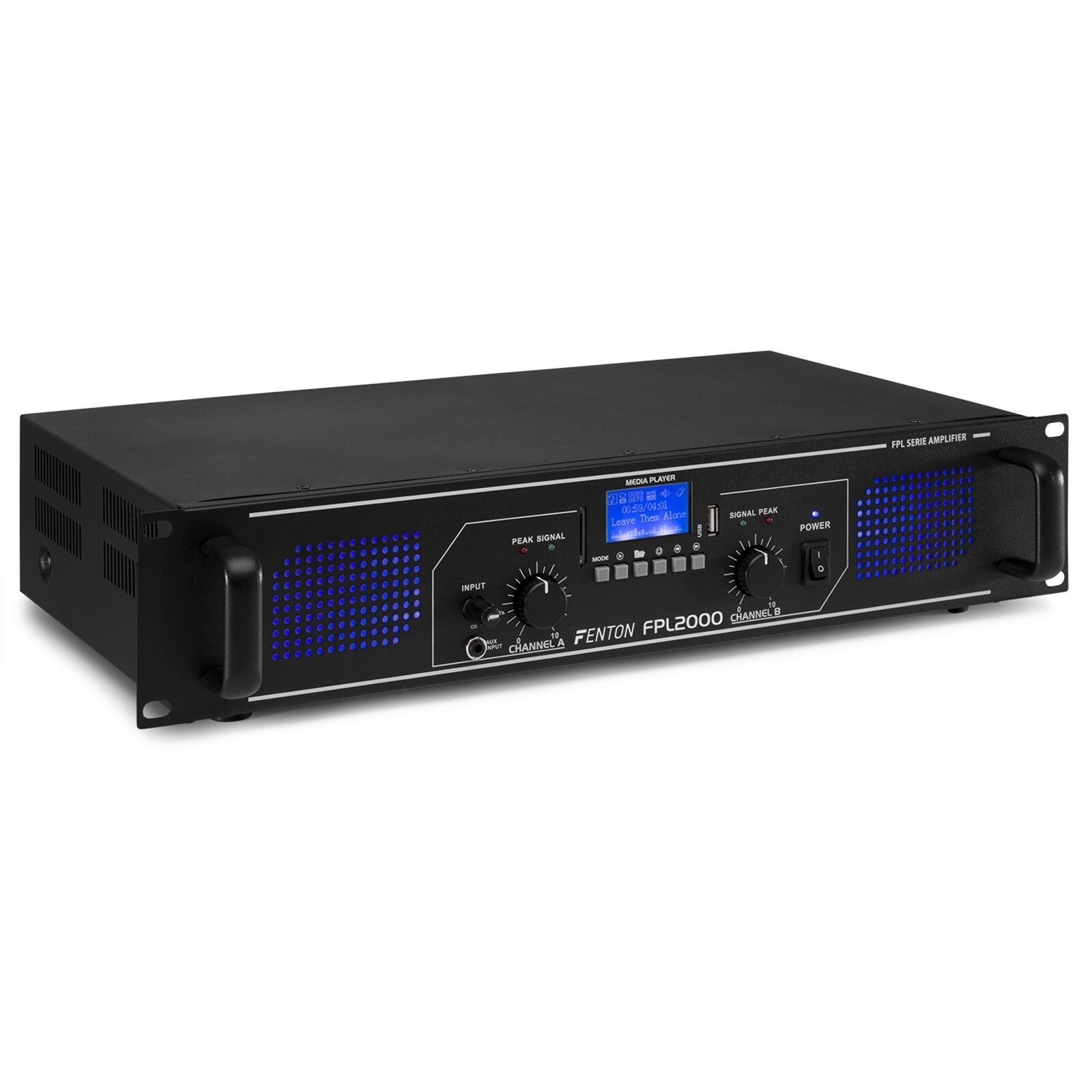 Fenton FPL2000 Digitale Versterker Blue LED + EQ