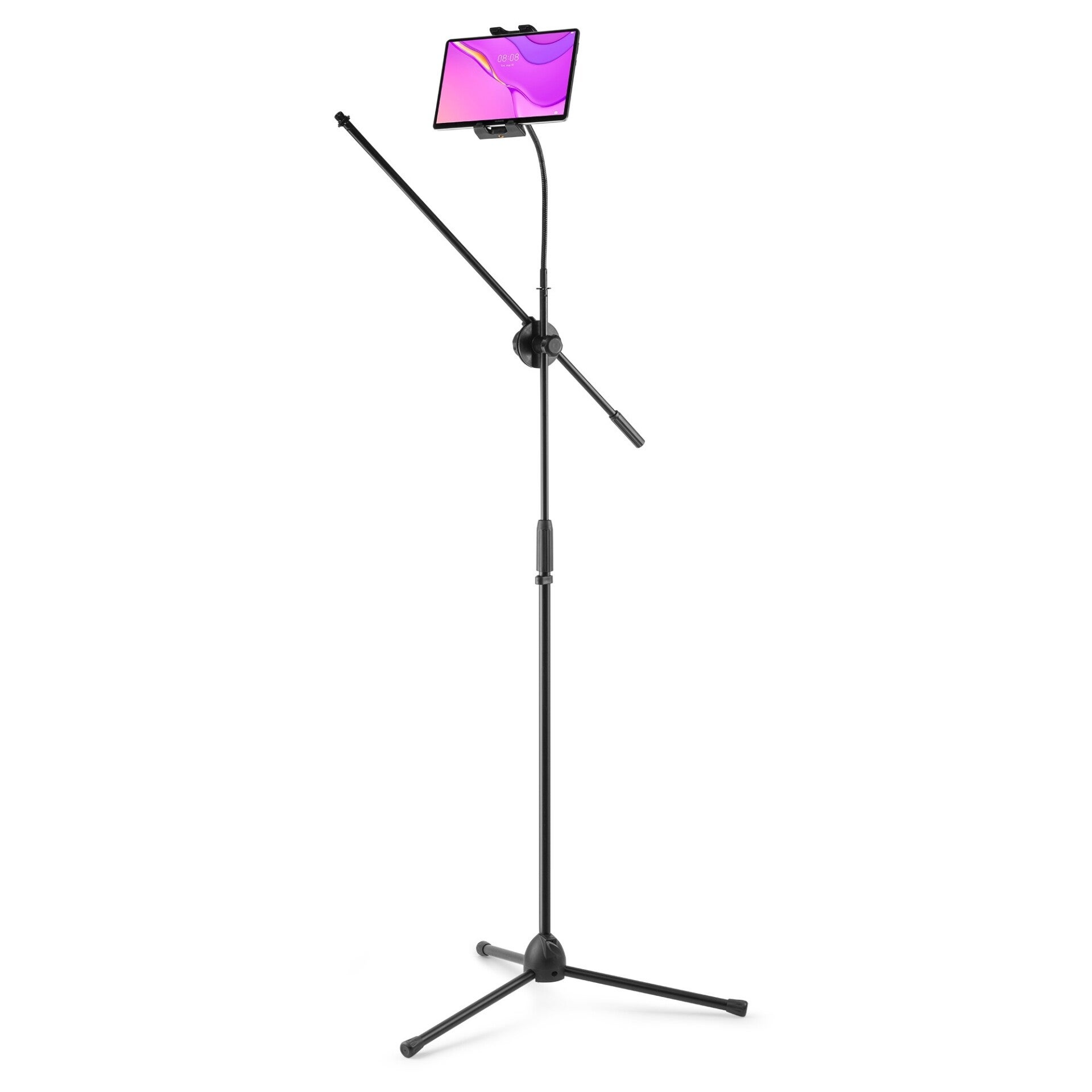 Vonyx MS10TH Foldable Microphone stand with boom & tablet holder