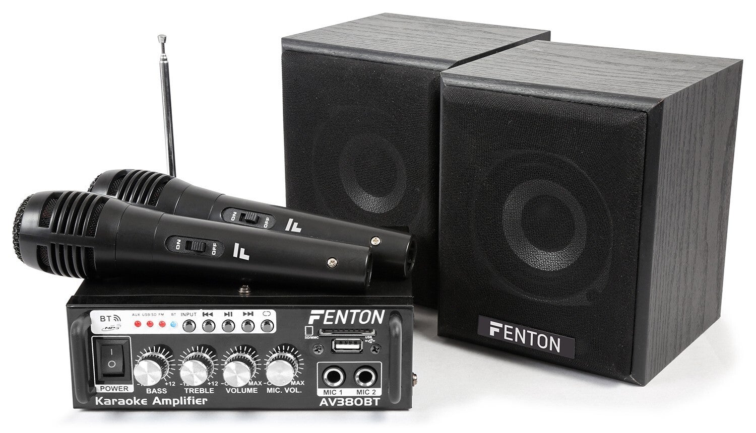 FENTON AV380BT VERSTERKER KIT MET SPEAKERS USB/SD/BT